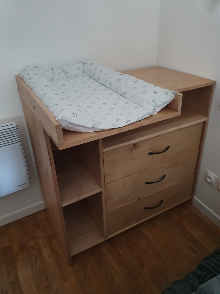 meuble à langer sur mesure