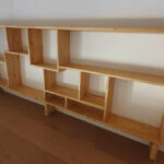 Bibliothèque sur mesure en bois